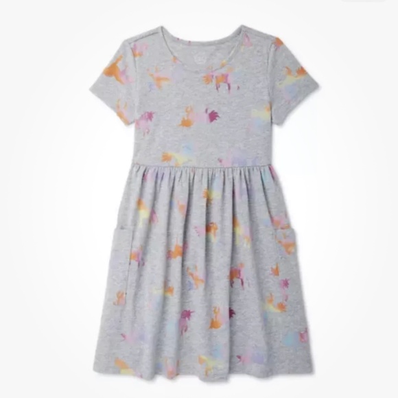 wonder nation Other - Wonder Nation Gray Unicorn Pocket Dress Size XL (14-16) NEW
